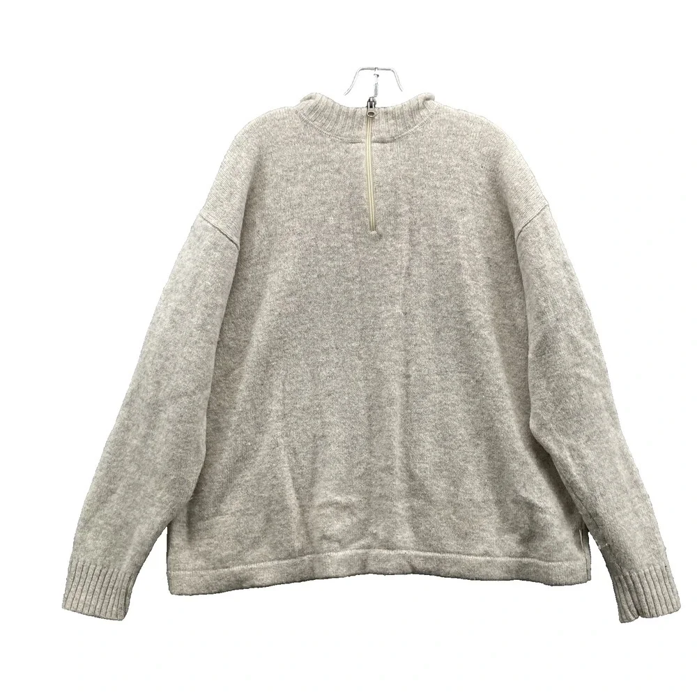 Woolrich Wool Sweater‎ Men's 2XL 1/4 Zip Preppy Career Travel Office Winter 90's